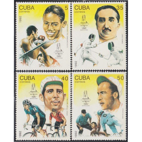 Cuba 3228/31 1992 Olymphilex Barcelona 92 MNH