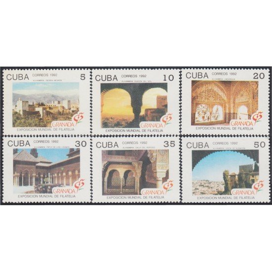 Cuba 3207/12 1992 Exposición Mundial de Filatelia MNH Cuba 3207/12 1992 Exposición Mundial de Filatelia MNH