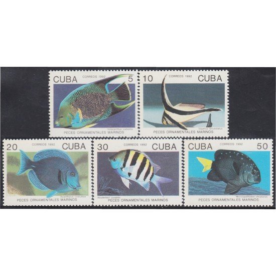 Cuba 3198/02 1992 Peces ornamentales marinos Fishes MNH Cuba 3198/02 1992 Peces ornamentales marinos Fishes MNH