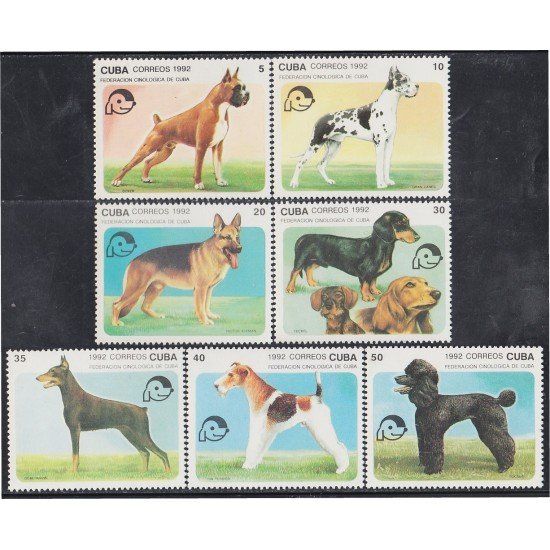 Cuba 3190/96 1992 Perros de raza dogs MNH Cuba 3190/96 1992 Perros de raza dogs MNH