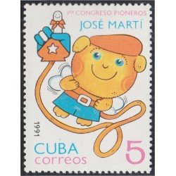 Cuba 3175 1991 1º Congreso pioneros José Martí MNH Cuba 3175 1991 1º Congreso pioneros José Martí MNH