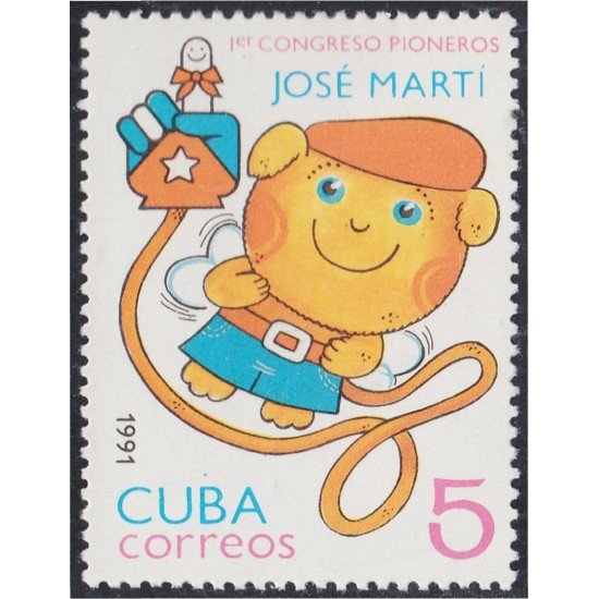 Cuba 3175 1991 1º Congreso pioneros José Martí MNH Cuba 3175 1991 1º Congreso pioneros José Martí MNH