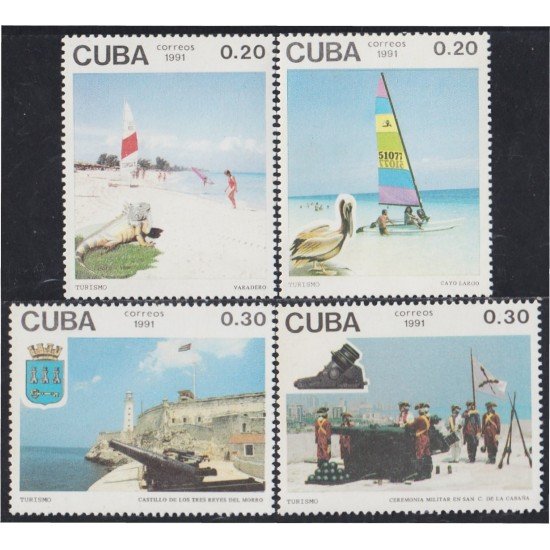 Cuba 3140/43 1991 Turismo en Cuba MNH Cuba 3140/43 1991 Turismo en Cuba MNH