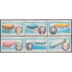 Cuba 3127/32 1991 Primeros dirigibles MNH