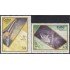 Cuba 3114/15 1991 Dia del sello Mural cohete satélite MNH