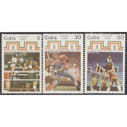 Cuba 3090/92 1990 XVI Juegos Centroamericanos y del Caribe MNH