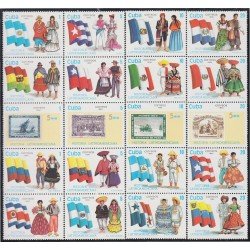 Cuba 3059/78 1990 Historia Latinoamericana MNH