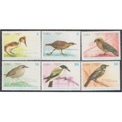 Cuba 3044/49 1990 Expofilatélica Internacional Pájaros Birds MNH