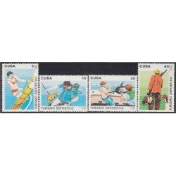 Cuba 3040/43 1990 Turismo deportivo MNH