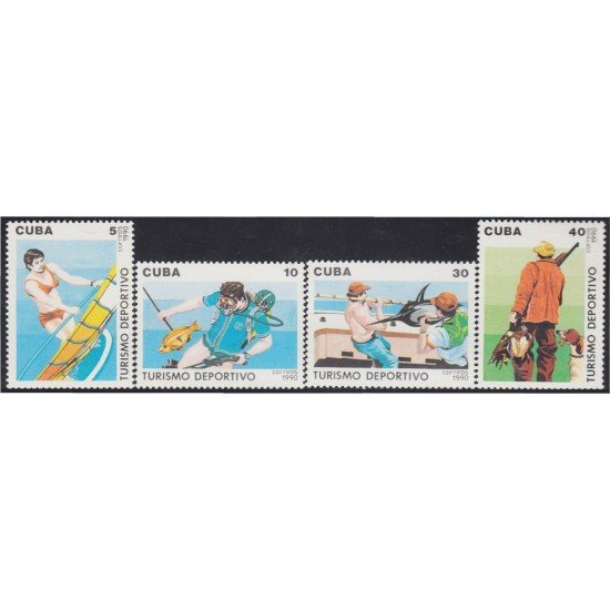 Cuba 3040/43 1990 Turismo deportivo MNH Cuba 3040/43 1990 Turismo deportivo MNH