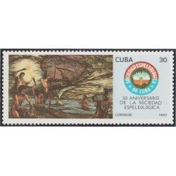 Cuba 3007 1990 50 Aniversario de la Sociedad Espeleológica MNH