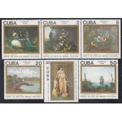 Cuba 2982/87 1989 Obras de Arte del Museo Nacional MNH Cuba 2982/87 1989 Obras de Arte del Museo Nacional MNH