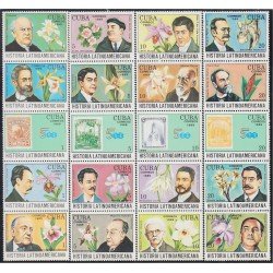 Cuba 2960/79 1989 Historia Latinoamericana MNH Cuba 2960/79 1989 Historia Latinoamericana MNH