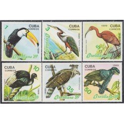 Cuba 2946/51 1989 Brasiliana 89 Pájaros Birds MNH Cuba 2946/51 1989 Brasiliana 89 Pájaros Birds MNH