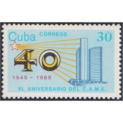 Cuba 2944 1989 XL Aniversario del CAMEMNH Cuba 2944 1989 XL Aniversario del CAMEMNH
