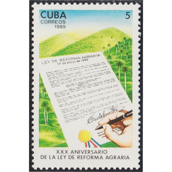 Cuba 2943 1989 XXX Aniversario de la Ley de Reforma Agraria MNH Cuba 2943 1989 XXX Aniversario de la Ley de Reforma Agraria MNH