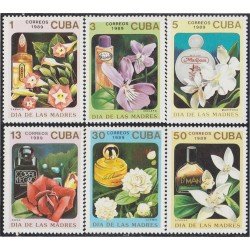Cuba 2937/42 1989 Flores Flowers Día de las Madres MNH Cuba 2937/42 1989 Flores Flowers Día de las Madres MNH