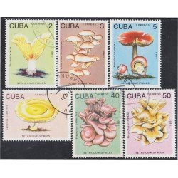 Cuba 2907/12 1989 Setas comestibles usados Cuba 2907/12 1989 Setas comestibles usados