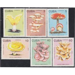 Cuba 2907/12 1989 Setas comestibles MNH Cuba 2907/12 1989 Setas comestibles MNH