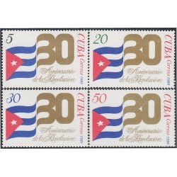 Cuba 2903/06 1989 30 Aniversario de la Revolución MNH Cuba 2903/06 1989 30 Aniversario de la Revolución MNH