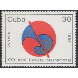 Cuba 2872 1988 XXXV Aniversario Revista Internacional MNH Cuba 2872 1988 XXXV Aniversario Revista Internacional MNH