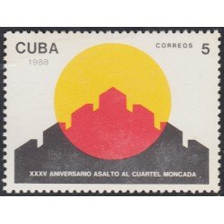 Cuba 2870 1988 XXXV Aniversario del Asalto al Cuartel Moncada MNH Cuba 2870 1988 XXXV Aniversario del Asalto al Cuartel Moncada MNH