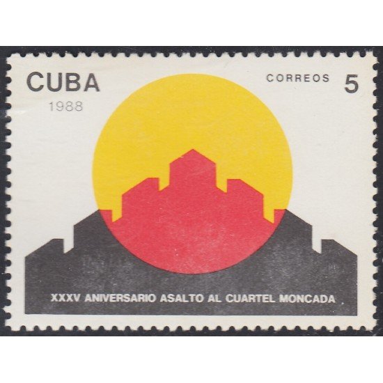 Cuba 2870 1988 XXXV Aniversario del Asalto al Cuartel Moncada MNH Cuba 2870 1988 XXXV Aniversario del Asalto al Cuartel Moncada MNH