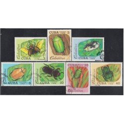 Cuba 2857/63 1988 Coleópteros Insectos usados Cuba 2857/63 1988 Coleópteros Insectos usados