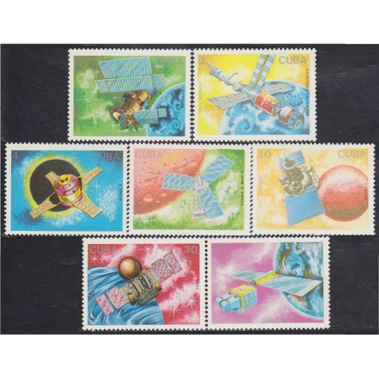 Cuba 2840/46 1988 Cosmos Satélites MNH Cuba 2840/46 1988 Cosmos Satélites MNH