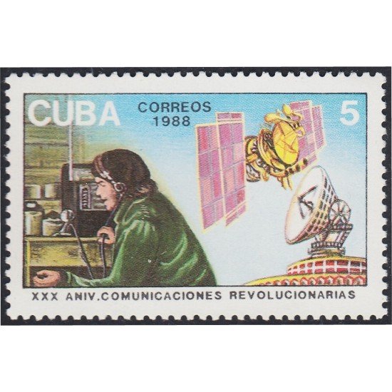 Cuba 2830 1988 XXX Aniversario de comunicaciones revolucionarias MNH Cuba 2830 1988 XXX Aniversario de comunicaciones revolucionarias MNH
