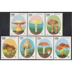 Cuba 2823/29 1988 Flora Champiñones venenosos MNH Cuba 2823/29 1988 Flora Champiñones venenosos MNH