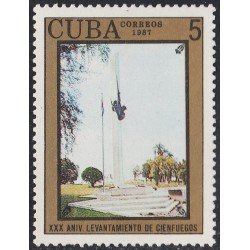 Cuba 2787 1987 XXX Aniversario del alzamiento de Cienfuegos MNH Cuba 2787 1987 XXX Aniversario del alzamiento de Cienfuegos MNH
