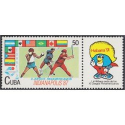 Cuba 2786 1987 X Juegos panamericanos Indianapolis 87 MNH Cuba 2786 1987 X Juegos panamericanos Indianapolis 87 MNH