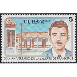 Cuba 2785 1987 XXX Aniversario de la muerte de Frank País MNH Cuba 2785 1987 XXX Aniversario de la muerte de Frank País MNH
