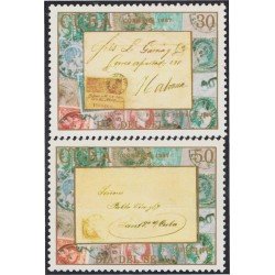 Cuba 2771/72 1987 Día del sello MNH Cuba 2771/72 1987 Día del sello MNH