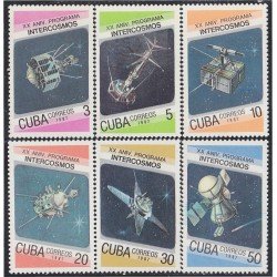 Cuba 2756/61 1987 XX Aniversario del programa INTERCOSMOS MNH Cuba 2756/61 1987 XX Aniversario del programa INTERCOSMOS MNH