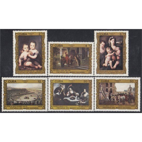 Cuba 2736/41 1986 Pinturas del Museo Nacional MNH Cuba 2736/41 1986 Pinturas del Museo Nacional MNH