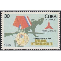 Cuba 2735 1986 50 Aniversario de las brigadas internacionales MNH Cuba 2735 1986 50 Aniversario de las brigadas internacionales MNH