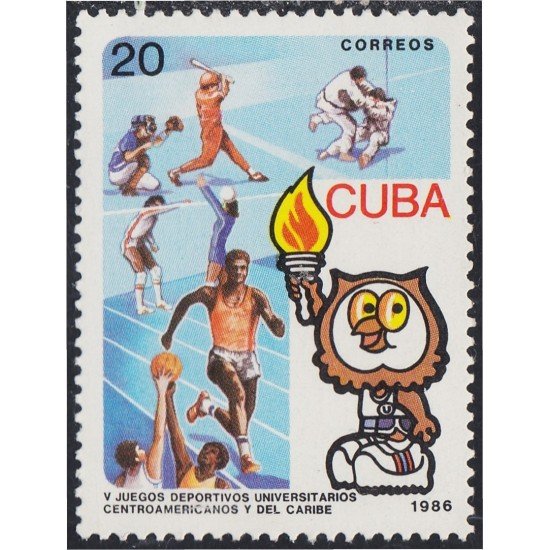 Cuba 2707A 1986 V Juegos deportivos universitarios centroamericanos y del Caribe MNH Cuba 2707A 1986 V Juegos deportivos universitarios centroamericanos y del Caribe MNH