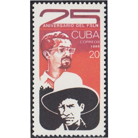 Cuba 2706 1986 XXV Aniversario de la FSLN MNH Cuba 2706 1986 XXV Aniversario de la FSLN MNH