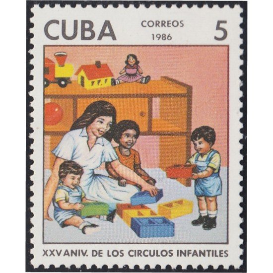 Cuba 2682 1986 XXV Aniversario de los círculos infantiles MNH Cuba 2682 1986 XXV Aniversario de los círculos infantiles MNH