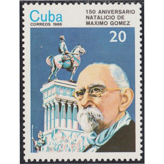 Cuba 2681 1986 150 Aniversario del natalicio de Máximo Gómez MNH Cuba 2681 1986 150 Aniversario del natalicio de Máximo Gómez MNH