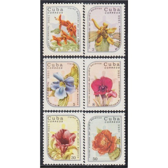 Cuba 2668/73 1986 Flores flowers MNH Cuba 2668/73 1986 Flores flowers MNH