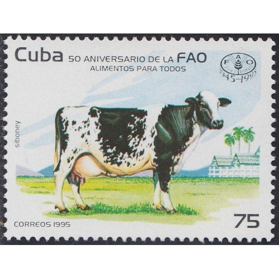 Cuba 3428 1995 Ganadería Vaca MNH Cuba 3428 1995 Ganadería Vaca MNH