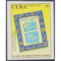 Cuba 3420 1995 30 Aniversario del Museo Postal Cubano Sin dentar