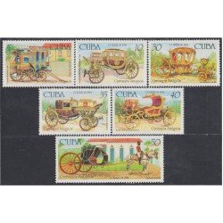 Cuba 3364/69 1994 Carruajes antiguos MNH