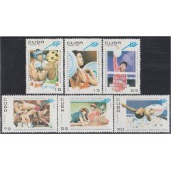 Cuba 3422/27 1995 Juegos deportivos panamericanos MNH
