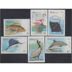 Cuba 3400/05 1994 Fauna Marina del Caribe MNH