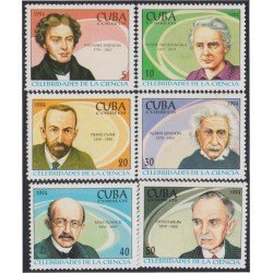 Cuba 3379/84 1994 Celebridades de la Ciencia MNH
