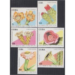 Cuba 3385/90 1994 Flores de Cactus Flowers MNH